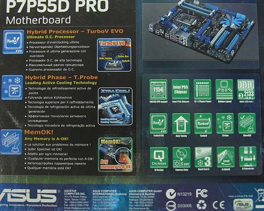 ASUS P7P55D Pro